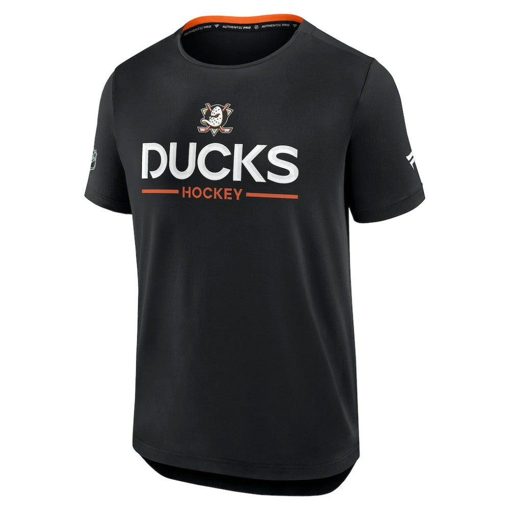 Anaheim Ducks Fanatics Authentic Pro Rink Tech T-Shirt Black
