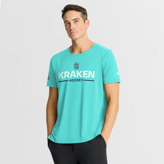 Seattle Kraken Fanatics Authentic Pro Rink Tech T-Shirt Light Blue