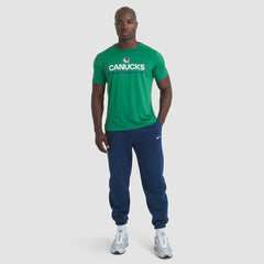 Vancouver Canucks Fanatics Authentic Pro Rink Tech T-Shirt Green
