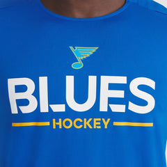 St. Louis Blues Fanatics Authentic Pro Rink Tech T-Shirt Blue