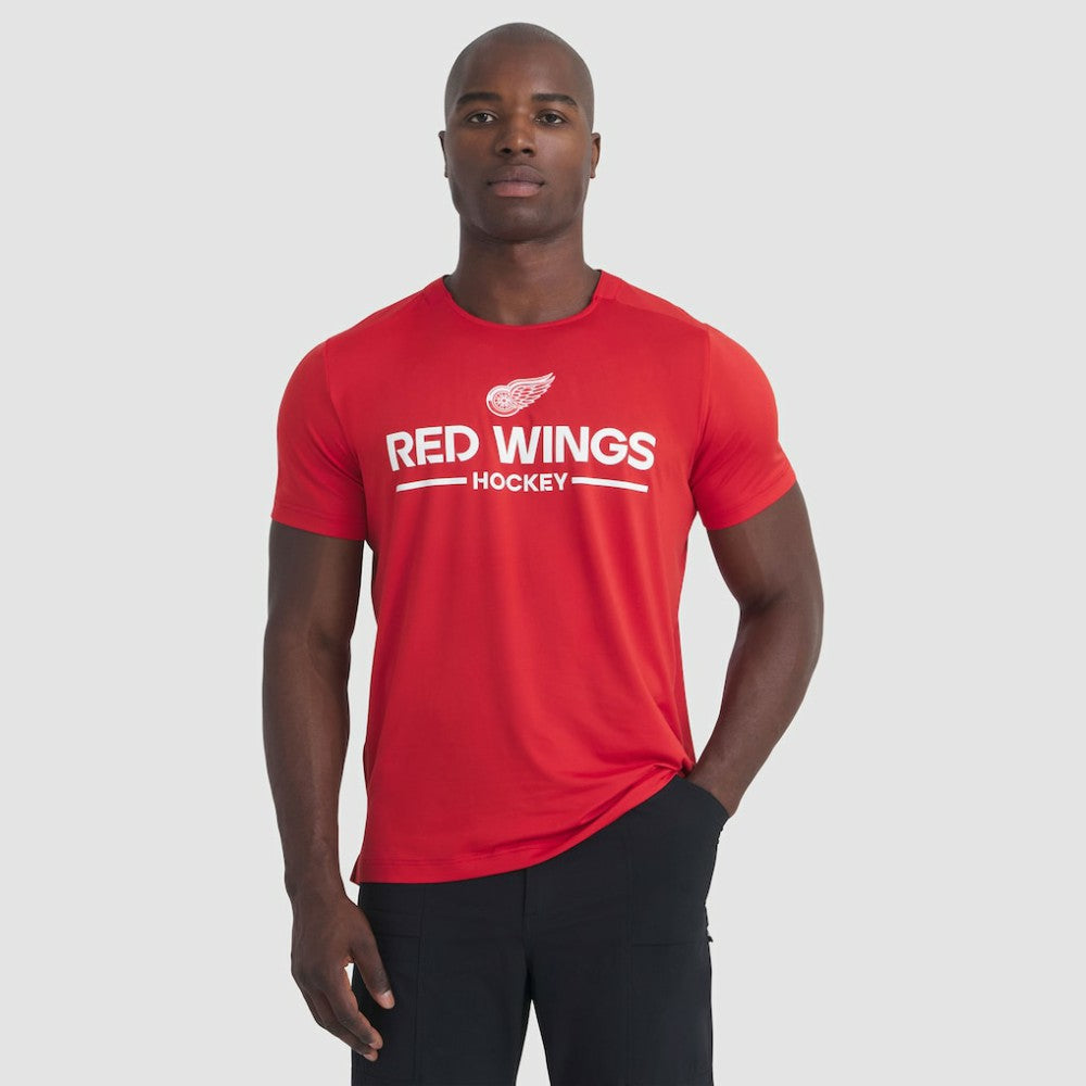 Detroit Red Wings Fanatics Authentic Pro Rink Tech T-Shirt Red