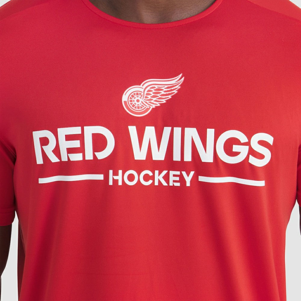 Detroit Red Wings Fanatics Authentic Pro Rink Tech T-Shirt Red