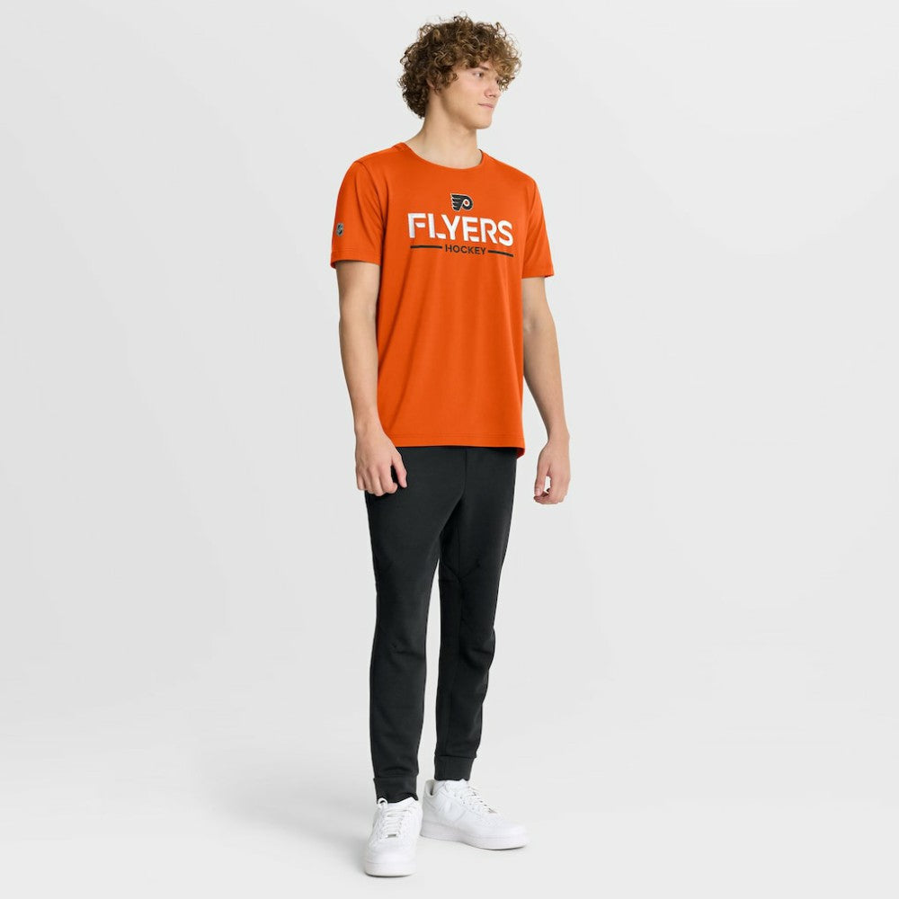 Philadelphia Flyers Fanatics Authentic Pro Rink Tech T-Shirt Orange