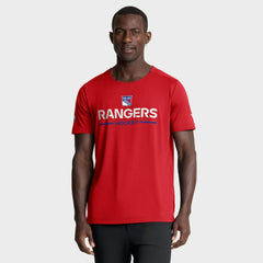 New York Rangers Fanatics Authentic Pro Rink Tech T-Shirt Red