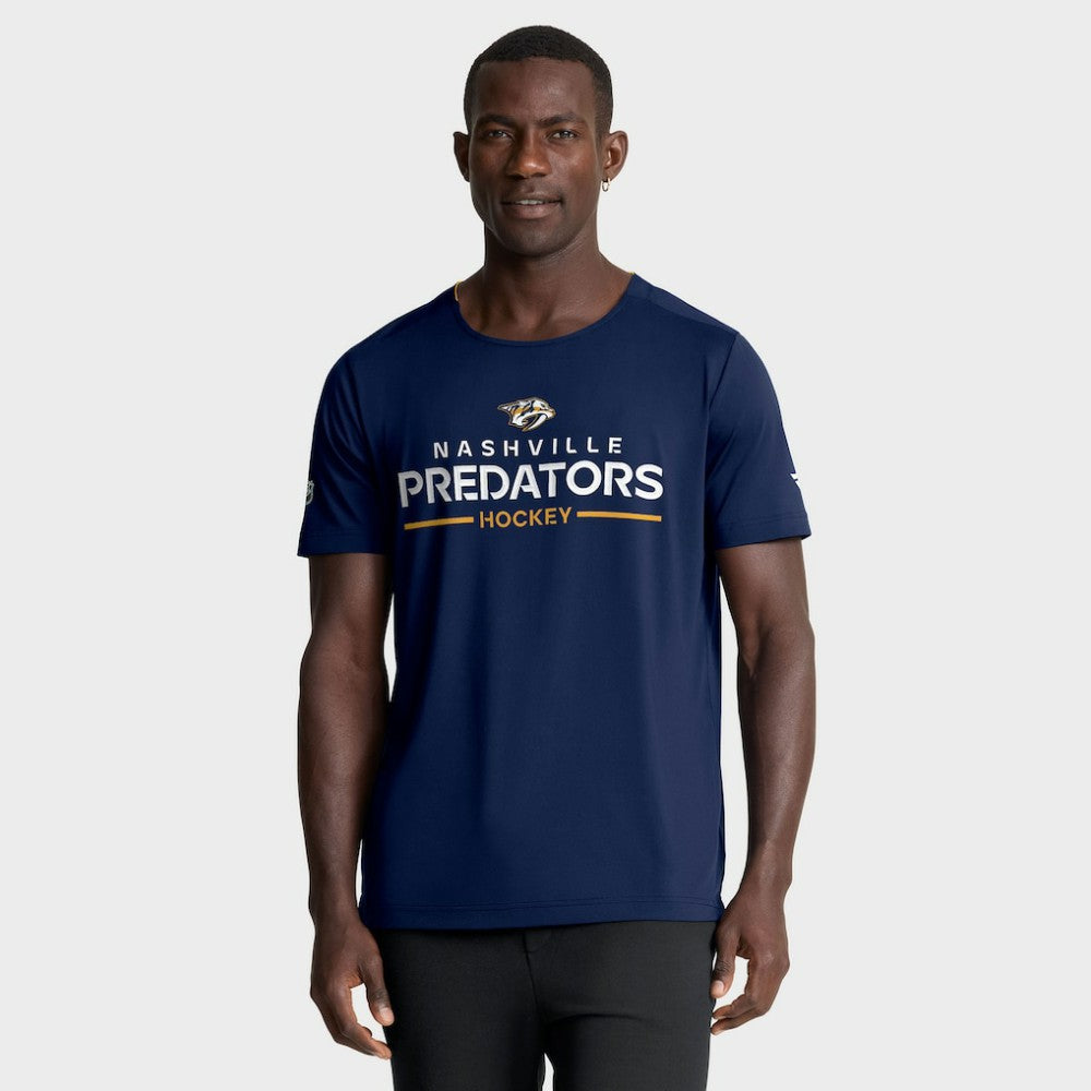 Nashville Predators Fanatics Authentic Pro Rink Tech T-Shirt Navy