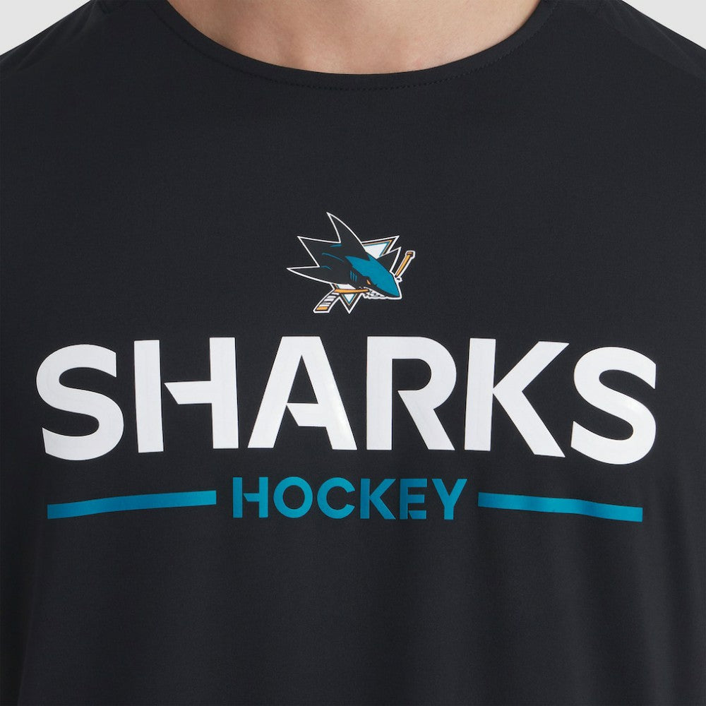 San Jose Sharks Fanatics Authentic Pro Rink Tech T-Shirt Black