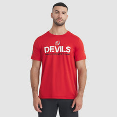 New Jersey Devils Fanatics Authentic Pro Rink Tech T-Shirt Red