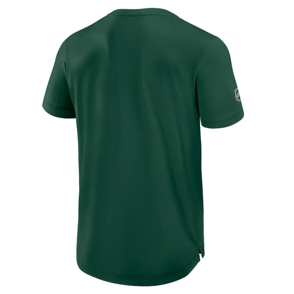 Minnesota Wild Fanatics Authentic Pro Rink Tech T-Shirt Green