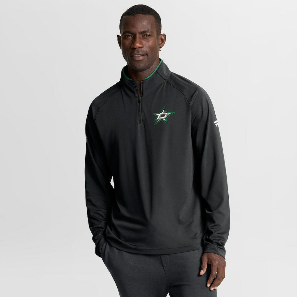 Dallas Stars Fanatics Authentic Pro Rink Training Quarter-Zip Pullover Black