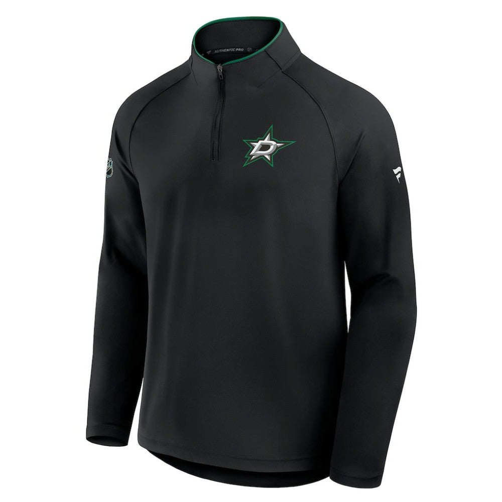 Dallas Stars Fanatics Authentic Pro Rink Training Quarter-Zip Pullover Black