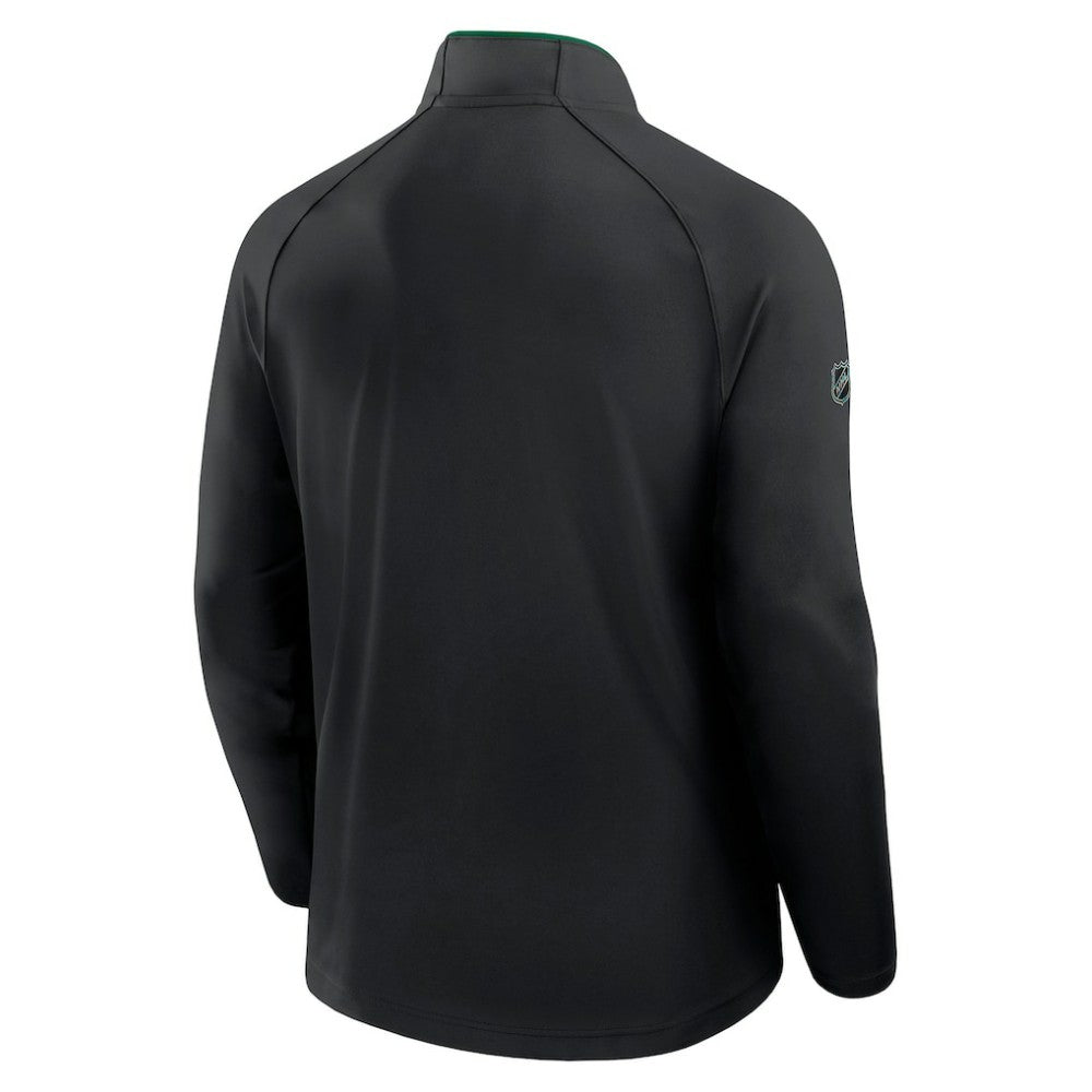 Dallas Stars Fanatics Authentic Pro Rink Training Quarter-Zip Pullover Black