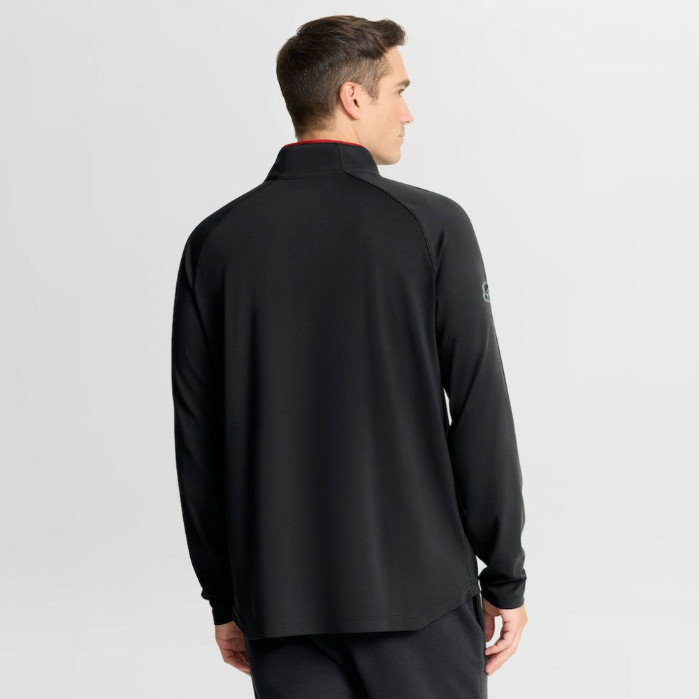 Chicago Blackhawks Fanatics Authentic Pro Rink Training Quarter-Zip Pullover Black