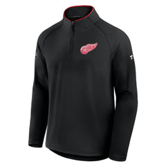 Detroit Red Wings Fanatics Authentic Pro Rink Training Quarter-Zip Pullover Black