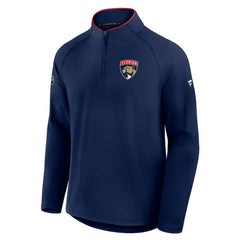Florida Panthers Fanatics Authentic Pro Rink Training Quarter-Zip Pullover Navy