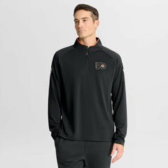 Philadelphia Flyers Fanatics Authentic Pro Rink Training Quarter-Zip Pullover Black