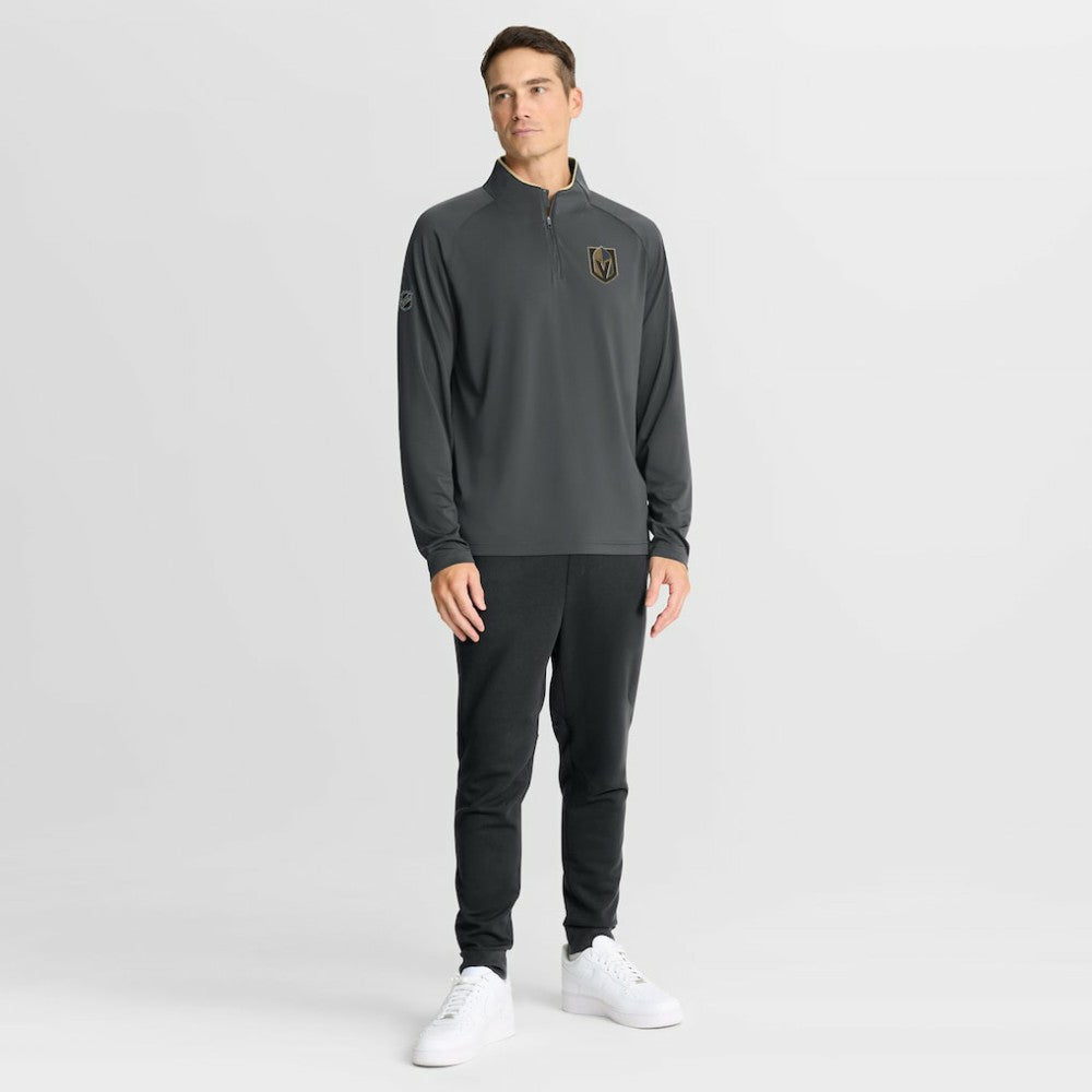 Vegas Golden Knights Fanatics Authentic Pro Rink Training Quarter-Zip Pullover Gray