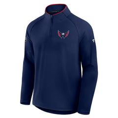 Washington Capitals Fanatics Authentic Pro Rink Training Quarter-Zip Pullover Navy