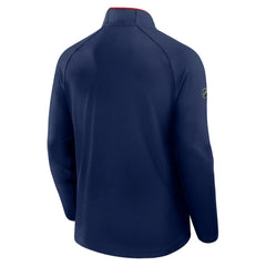Washington Capitals Fanatics Authentic Pro Rink Training Quarter-Zip Pullover Navy
