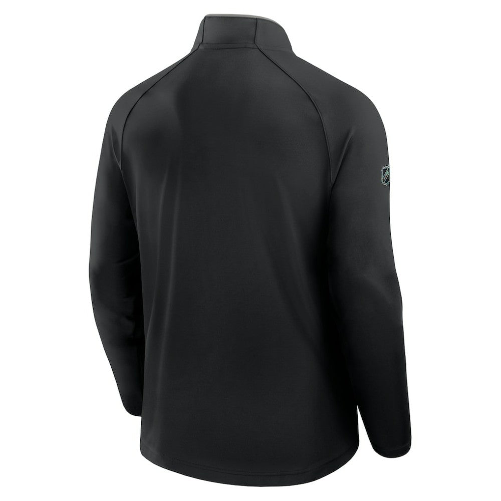 Los Angeles Kings Fanatics Authentic Pro Rink Training Quarter-Zip Pullover Black