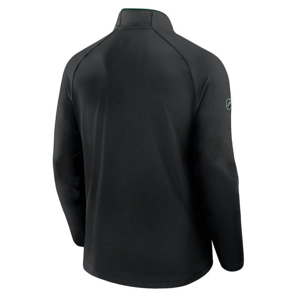 Minnesota Wild Fanatics Authentic Pro Rink Training Quarter-Zip Pullover Black