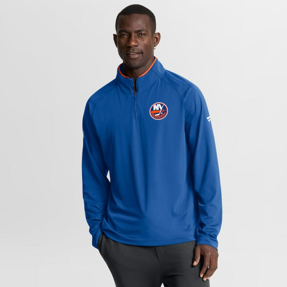 New York Islanders Fanatics Authentic Pro Rink Training Quarter-Zip Pullover Royal