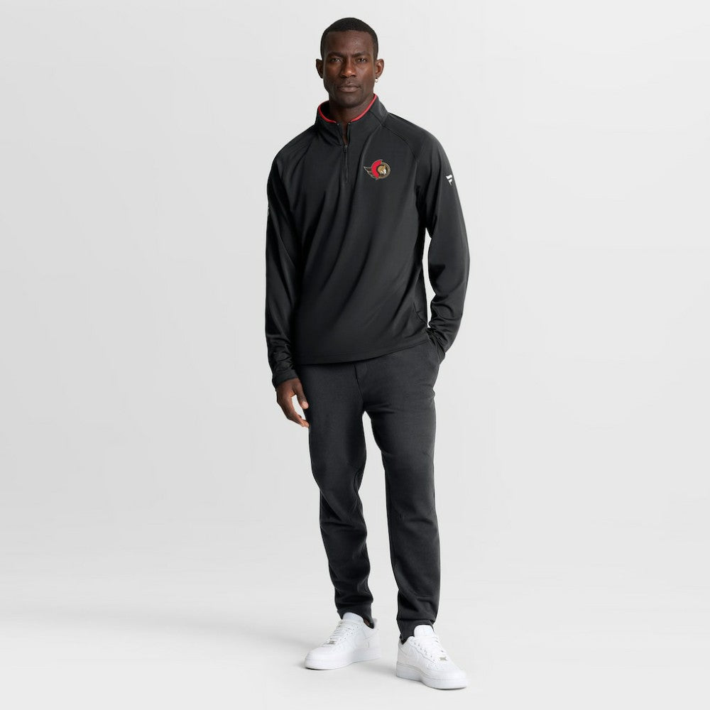 Ottawa Senators Fanatics Authentic Pro Rink Training Quarter-Zip Pullover Black
