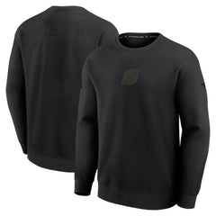 New Jersey Devils Fanatics Authentic Pro Road Tri-Blend Sweatshirt Black