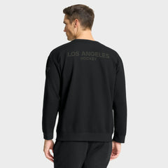 Los Angeles Kings Fanatics Authentic Pro Road Tri-Blend Sweatshirt Black