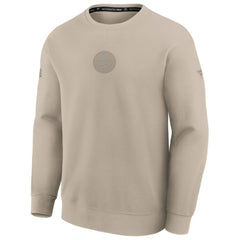 New York Islanders Fanatics Authentic Pro Road Tri-Blend Sweatshirt Tan