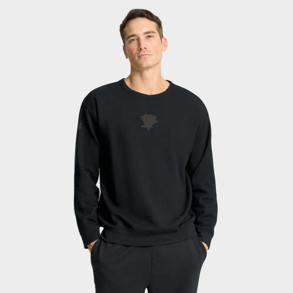 Pittsburgh Penguins Fanatics Authentic Pro Road Tri-Blend Sweatshirt Black