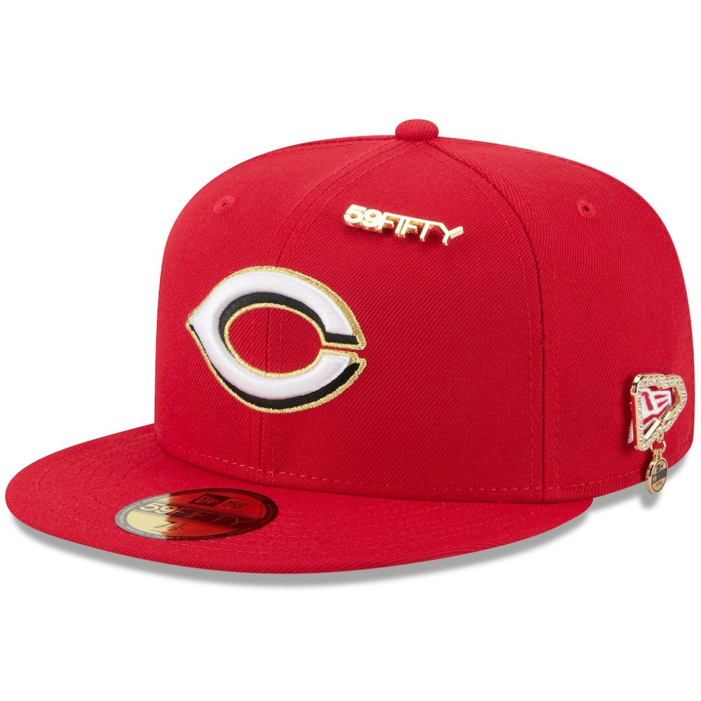 Cincinnati Reds 2025 59FIFTY Day 59FIFTY Fitted Hat with Pins - Red | New Era