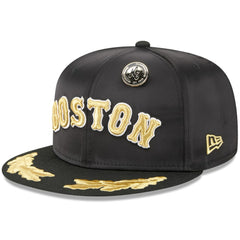 Boston Red Sox 2025 59FIFTY Day Gold Leaf 59FIFTY Fitted Hat - Black | New Era