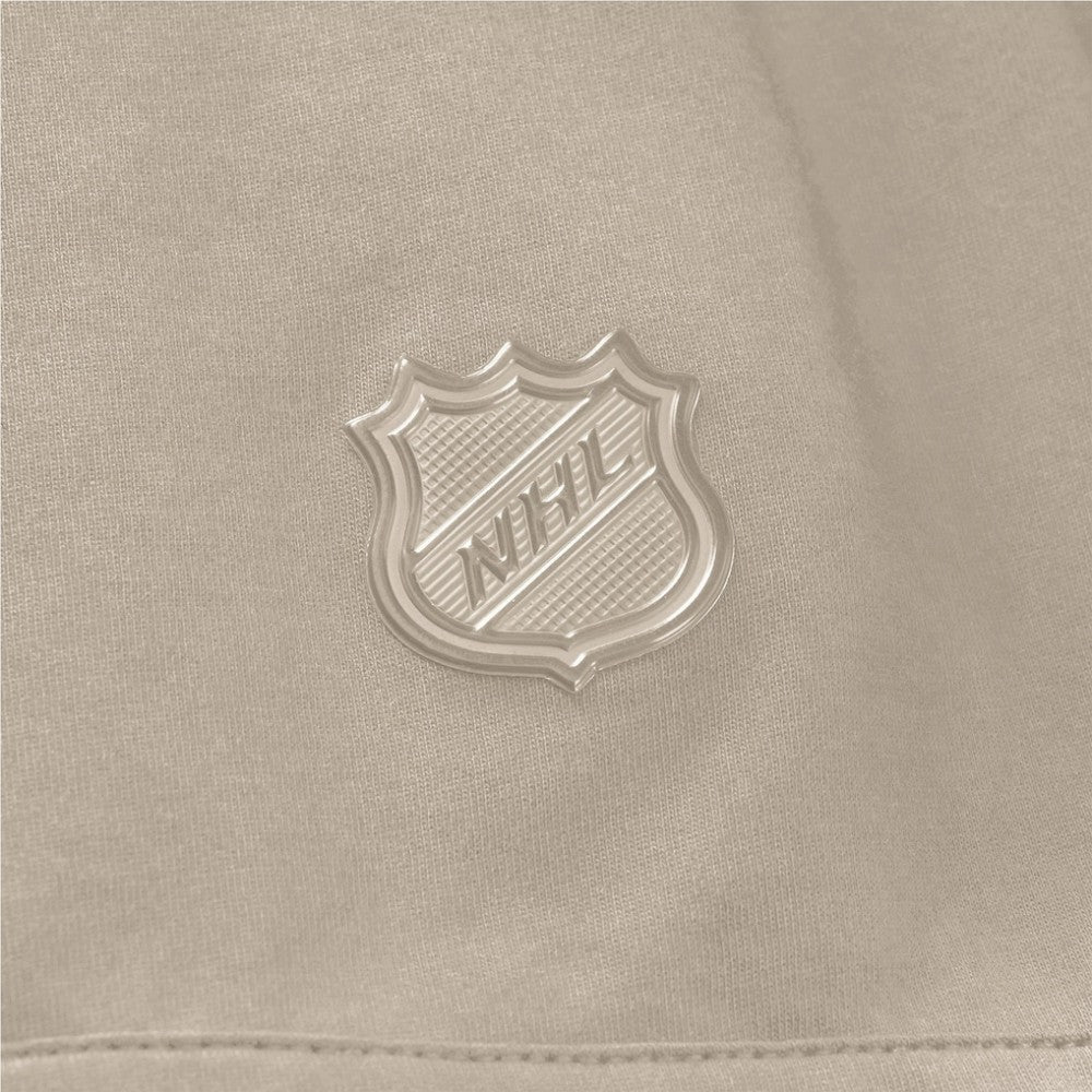 Detroit Red Wings Fanatics Authentic Pro Road Short Sleeve Hoodie Tan