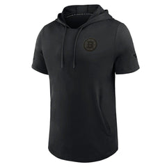 Boston Bruins Fanatics Authentic Pro Road Short Sleeve Hoodie Black