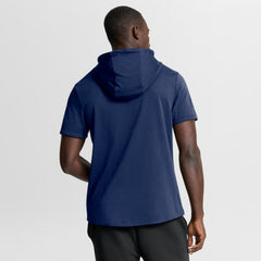 Toronto Maple Leafs Fanatics Authentic Pro Road Short Sleeve Hoodie Navy
