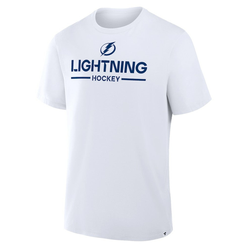 Tampa Bay Lightning Fanatics Authentic Pro Primary T-Shirt White