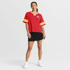 Kansas City Chiefs Women's Redzone Curl Route T-Shirt - Red for sale
