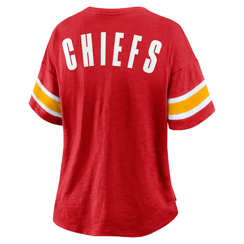 Kansas City Chiefs Women's Redzone Curl Route T-Shirt - Red for sale