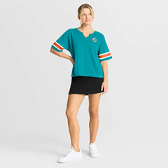 Miami Dolphins Women's Redzone Curl Route T-Shirt - Aqua on sale