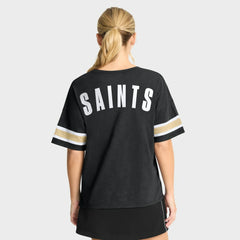 New Orleans Saints Women's Redzone Curl Route T-Shirt - Black for sale