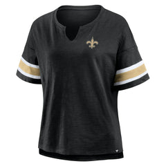 New Orleans Saints Women's Redzone Curl Route T-Shirt - Black for sale
