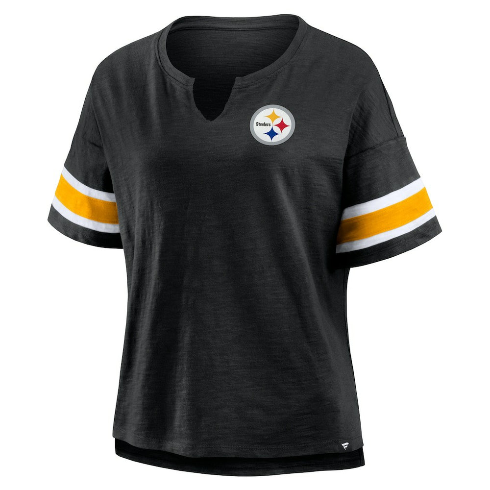 Pittsburgh Steelers Women's Redzone Curl Route T-Shirt - Black sale