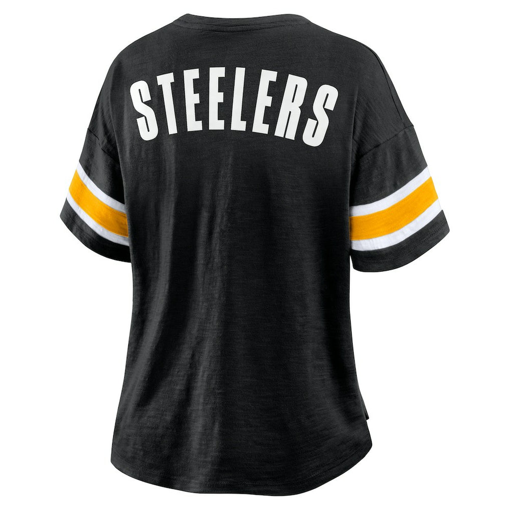 Pittsburgh Steelers Women's Redzone Curl Route T-Shirt - Black sale