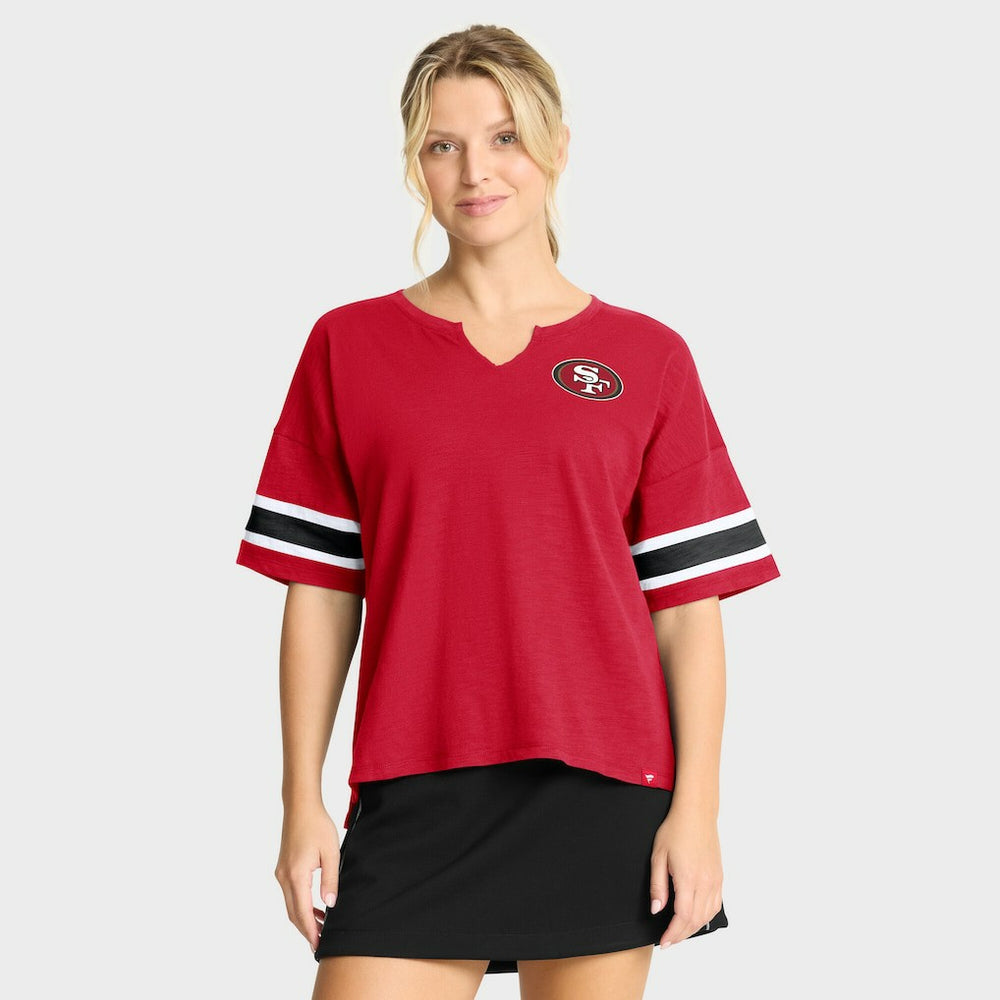 San Francisco 49ers Women's Redzone Curl Route T-Shirt - Scarlet outlet