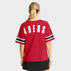San Francisco 49ers Women's Redzone Curl Route T-Shirt - Scarlet outlet