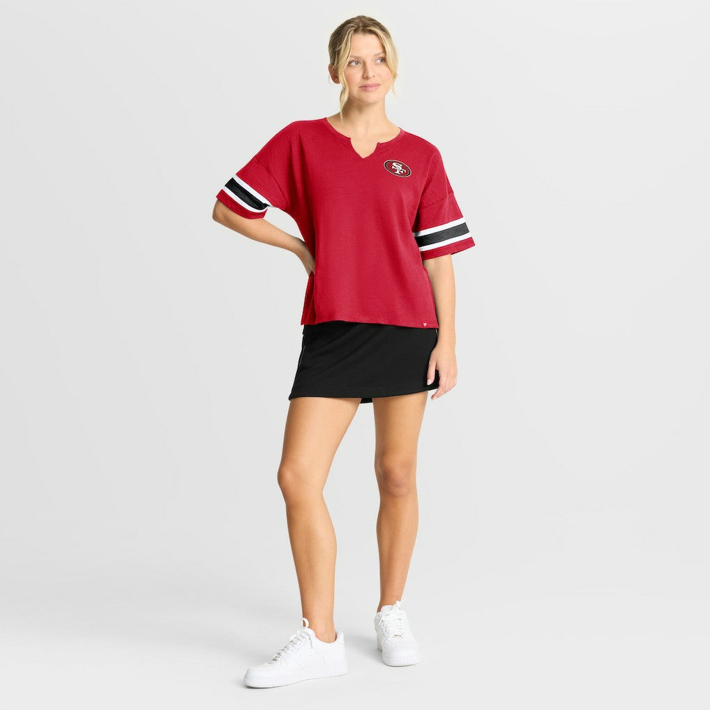 San Francisco 49ers Women's Redzone Curl Route T-Shirt - Scarlet outlet