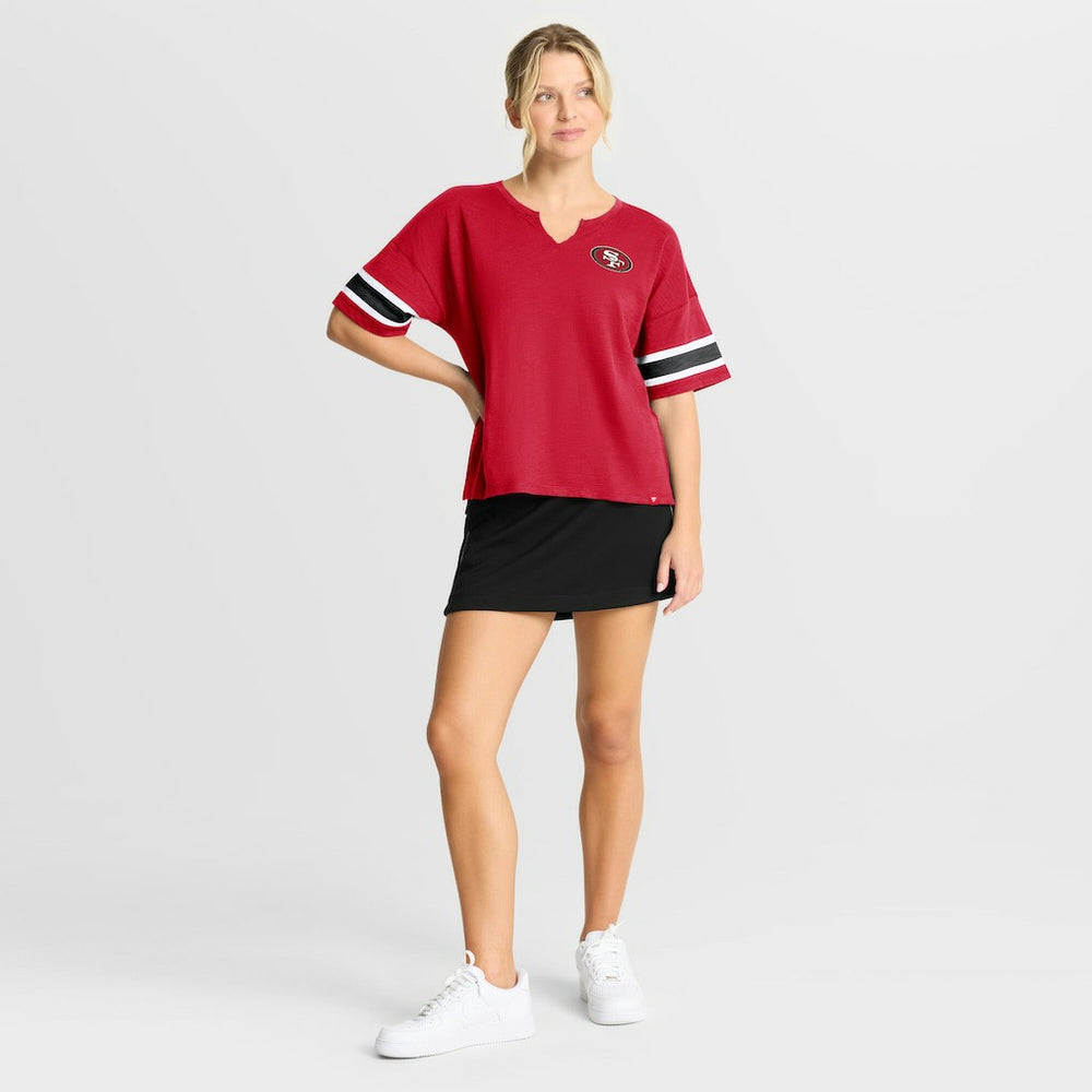 San Francisco 49ers Women's Redzone Curl Route T-Shirt - Scarlet outlet