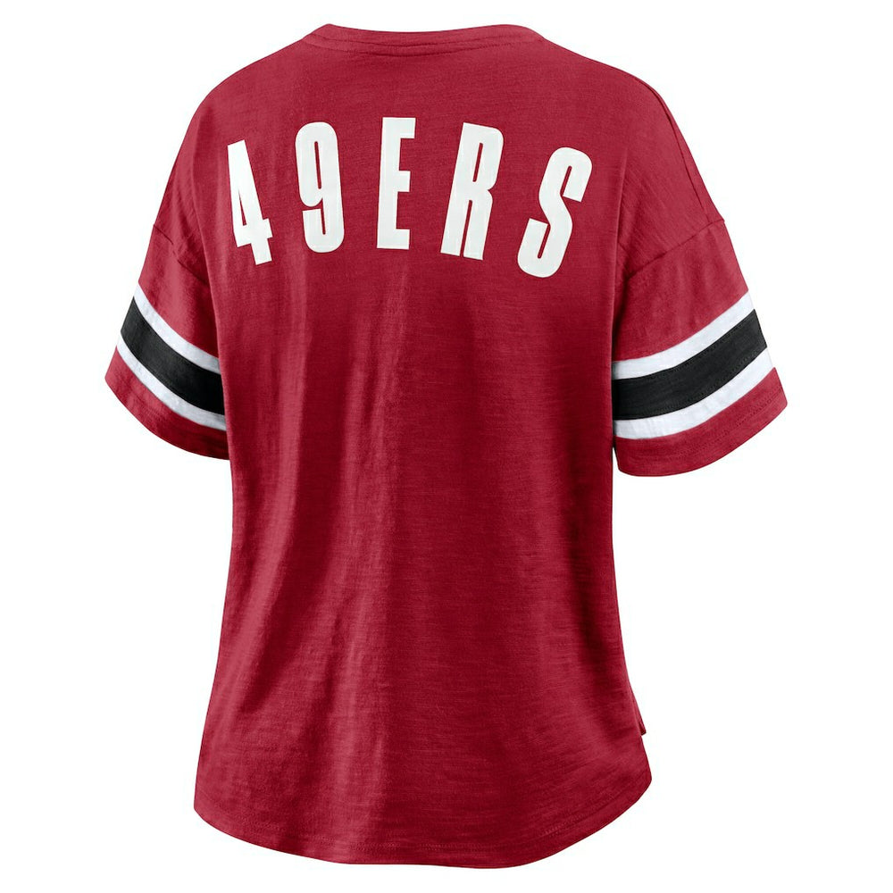 San Francisco 49ers Women's Redzone Curl Route T-Shirt - Scarlet outlet