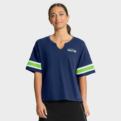 Seattle Seahawks Women's Redzone Curl Route T-Shirt - College Navy on sale