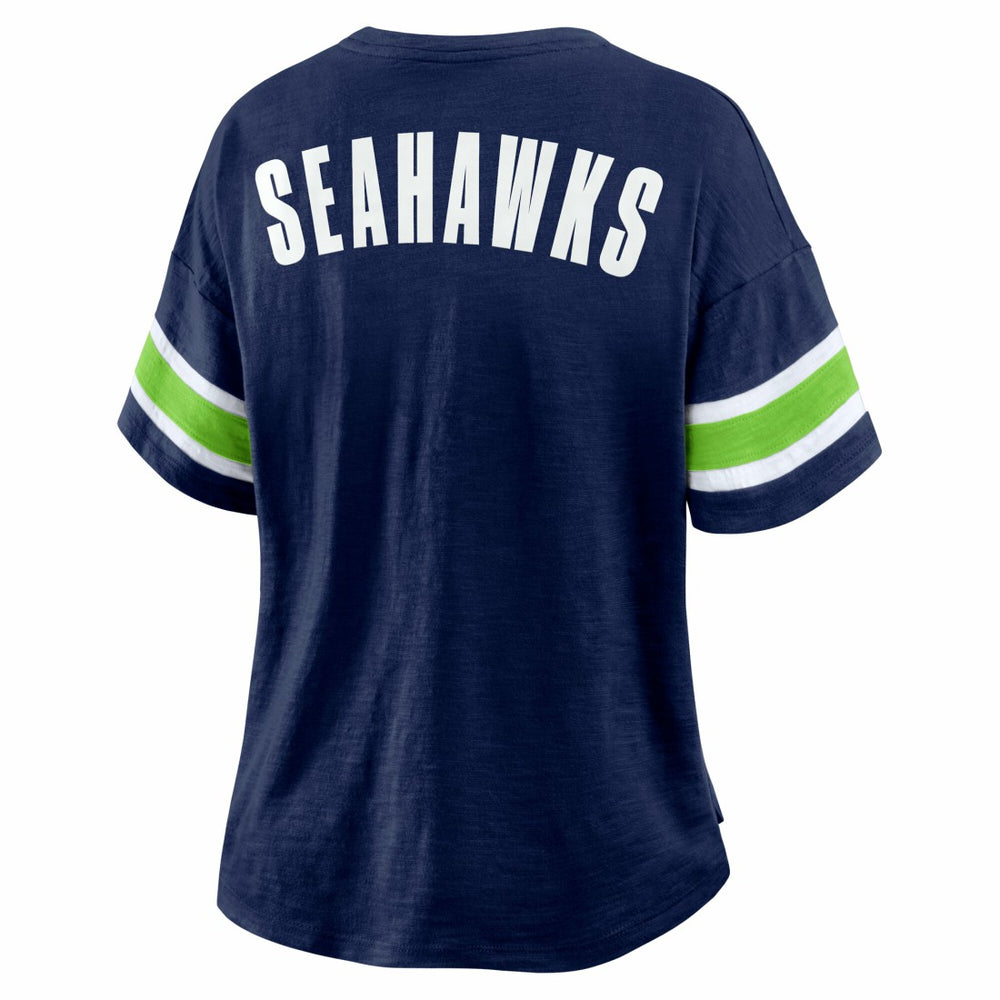 Seattle Seahawks Women's Redzone Curl Route T-Shirt - College Navy on sale